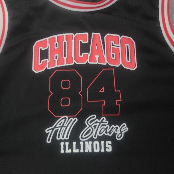 Black Chicago Bulls Crop top X Large - Picture 3 of 4
